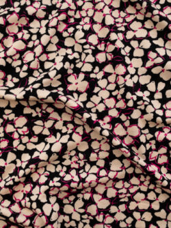 Lady McElroy - Viscose/Spandex Jersey - Petal Puzzle - Cerise