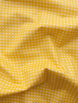 Japanese Cotton Sheeting - Mini Printed Check - Yellow