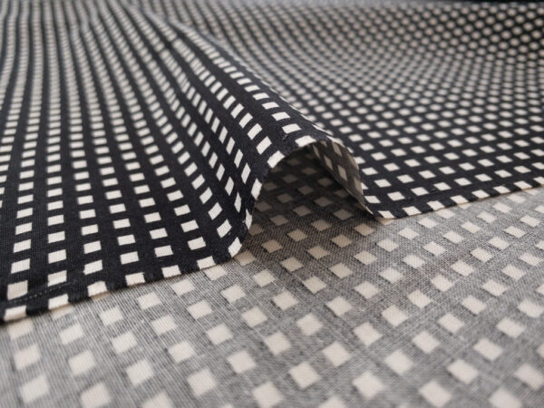 Japanese Cotton Sheeting - Mini Printed Check - Black