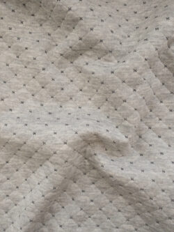 Ponte Knit / Herringbone / Pepper / Garment Fabric