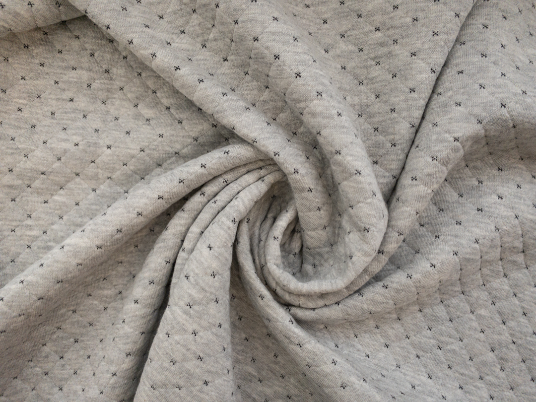 Heather Grey Cotton Jersey Knit Eco-friendly Fabric by the Yard 10