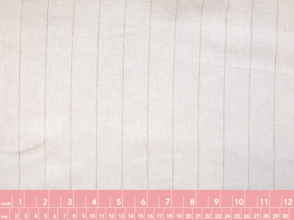 Yarn Dyed Linen/Viscose - Pinstripe - Off White