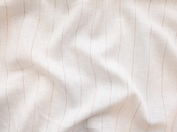 Yarn Dyed Linen/Viscose - Pinstripe - Off White