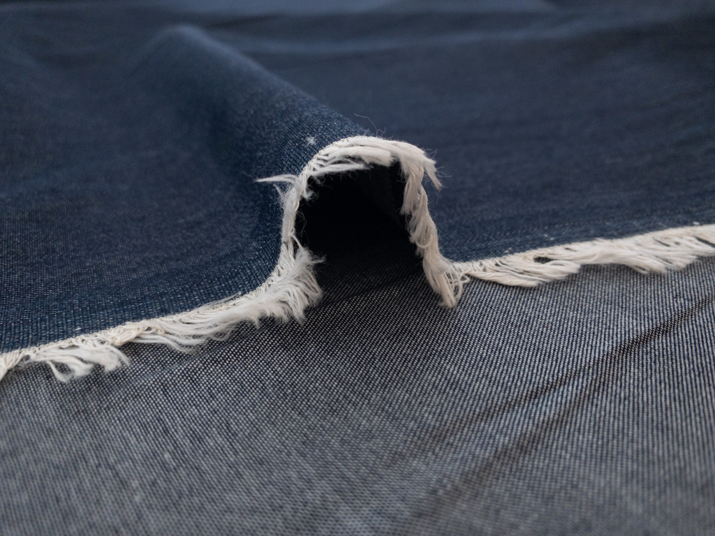 Lightweight Organic Cotton Denim - Indigo Blue - Stonemountain ...