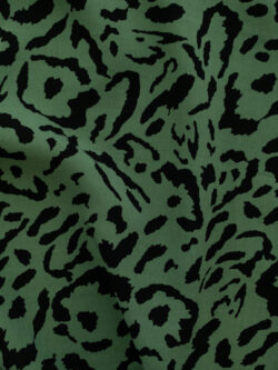 Viscose Voile Print - Leopard - Olive/Black