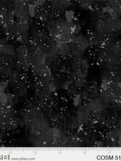 Quilting Cotton - Cosmos Brushy Blender - Black