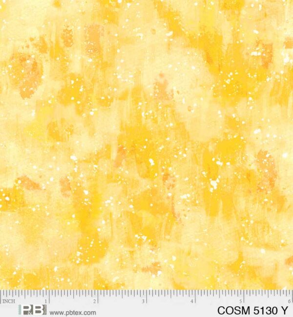 Quilting Cotton - Cosmos Brushy Blender - Yellow