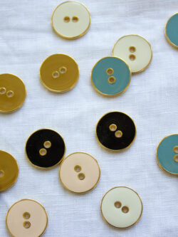 Colorful Faux Wood Buttons - Stonemountain & Daughter Fabrics