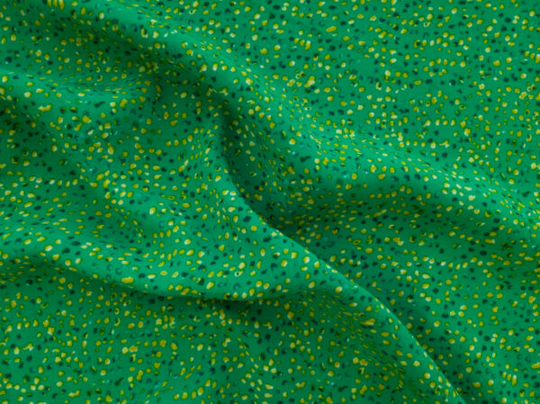 Rayon Poplin Print - Speckles - Green