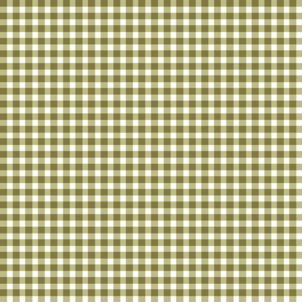 Cotton Flannel - Harvest Rose - Gingham - Green