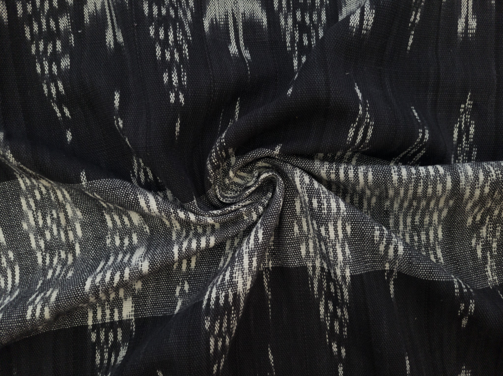 Japanese Designer Deadstock - Cotton/Polyester Mesh - Black - Stonemountain  & Daughter Fabrics