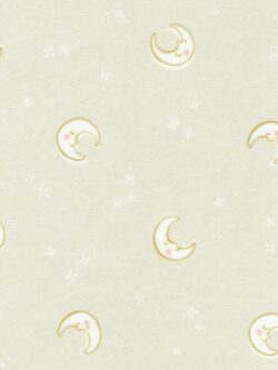 Cotton Flannel - Over the Moon - Moons - Natural