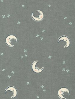 Cotton Flannel - Over the Moon - Moons - Shadow