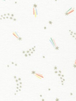 Cotton Flannel - Over the Moon - Shooting Stars - Pastel