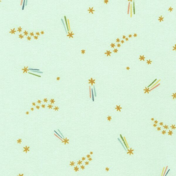 Cotton Flannel - Over the Moon - Shooting Stars - Sea Mist