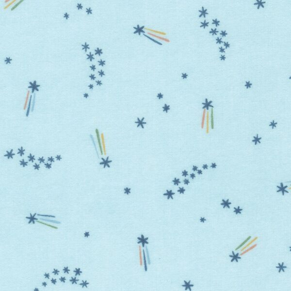 Cotton Flannel - Over the Moon - Shooting Stars - Sky