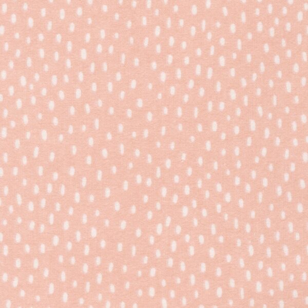 Cotton Flannel - Over the Moon - Spots - Pink Lemonade