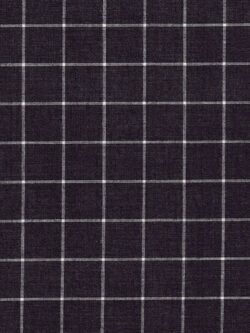 Premium Yarn Dyed Cotton - Windowpane - Black/White