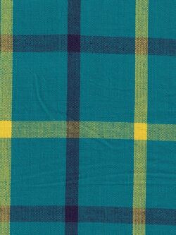 Premium Yarn Dyed Cotton - Large Plaid - Teal