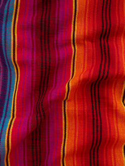 Guatemalan Handwoven Cotton Jaspe - Orchid Sunset Stripe Lite