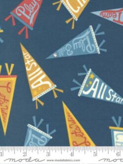 Quilting Cotton - All Star - Pennant Party - Navy