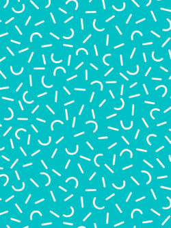 Quilting Cotton - Dear Diary - Party Time - Turquoise