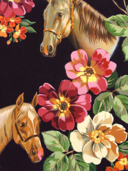 Quilting Cotton - Alexander Henry - Blossom Stables - Plum