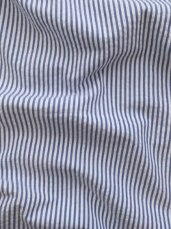 British Designer Deadstock - Seersucker Stripe - Stripe - Blue/White