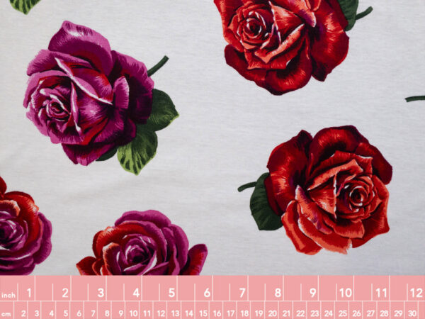 European Designer Deadstock - Cotton Jersey - Roses