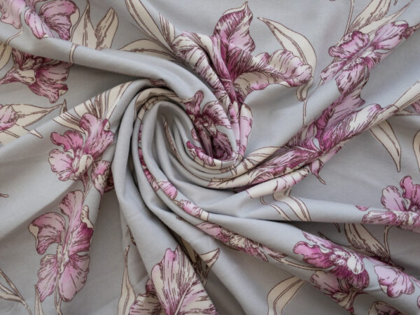 European Designer Deadstock - Cotton Jersey - Muted Floral