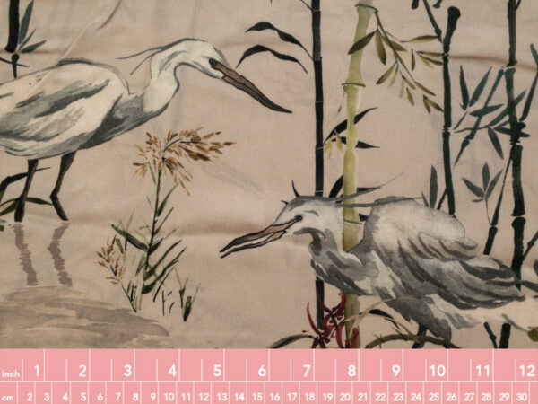 Lady McElroy - Viscose Challis - Rushland Heron - Sand