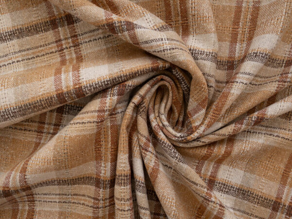 Lady McElroy - Hartshill Yarn Dyed Linen/Silk - Plaid - Honey