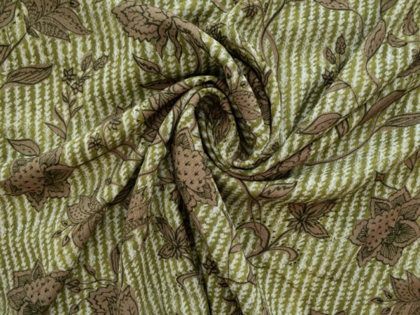 Lady McElroy - Rayon Crinkle Crepe - Cotswold Sage