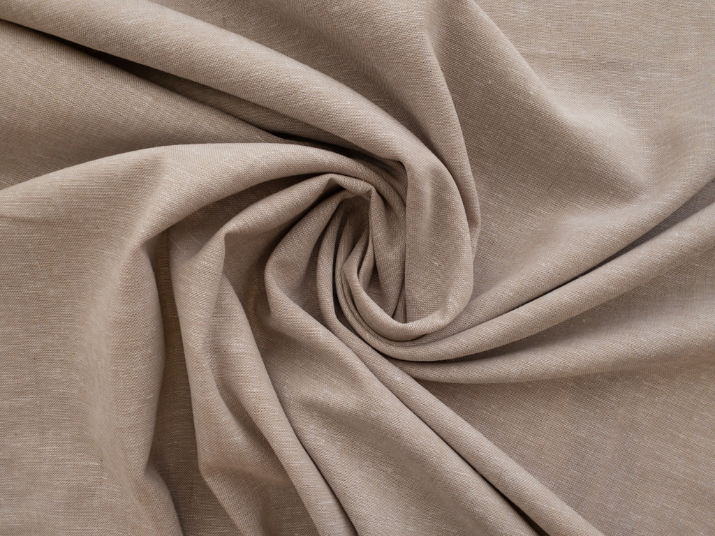 Stretch Satin Beige - YES Fabrics