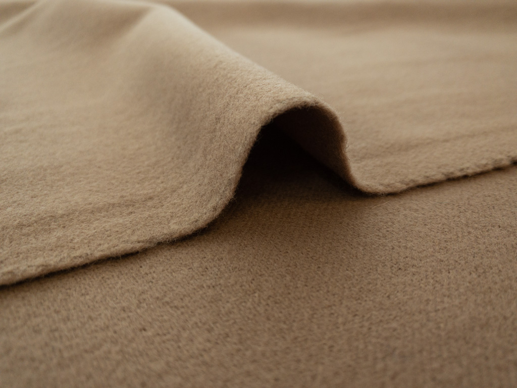 Italian Designer Deadstock – Wool/Polyester/Mohair Coating - Camel