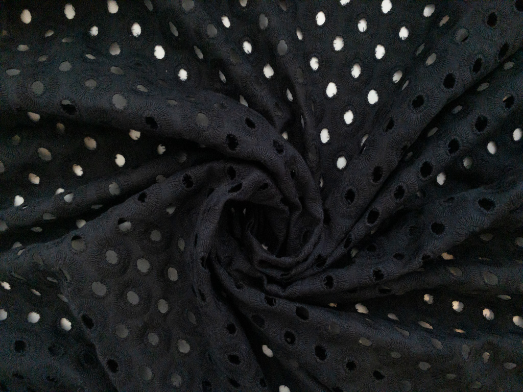 Cotton Voile Fabric - Black-17 / Yard Many Colors Available