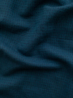 Linen/Cotton Jacquard - Small Grid - Ocean