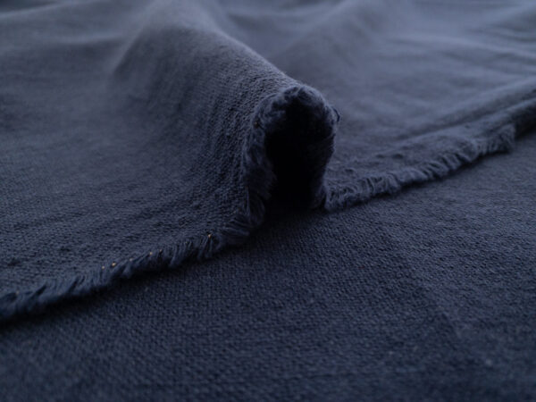 Lady McElroy - Monsal Textured Linen/Cotton - French Navy
