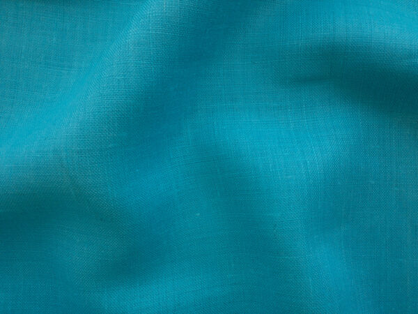 British Designer Deadstock -  Linen - Aqua