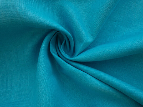 British Designer Deadstock -  Linen - Aqua