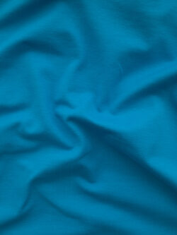 Cotton/Spandex Jersey – Cyan Blue