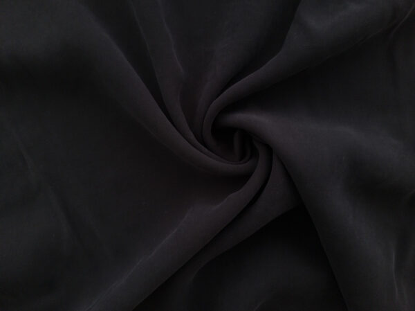 Sueded Modal/Polyester Twill - Black