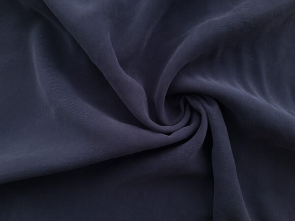 Sueded Modal/Polyester Twill – Navy