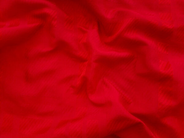 European Designer Deadstock - Silk Twill - Red