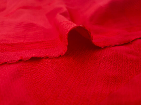 European Designer Deadstock - Silk Twill - Red