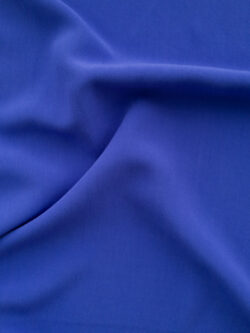 Sandwashed Viscose Crepe - Ocean Blue