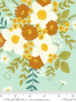 Quilting Cotton - Ponderosa - Country Floral - Sky