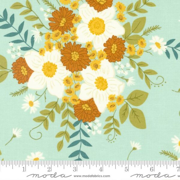 Quilting Cotton - Ponderosa - Country Floral - Sky