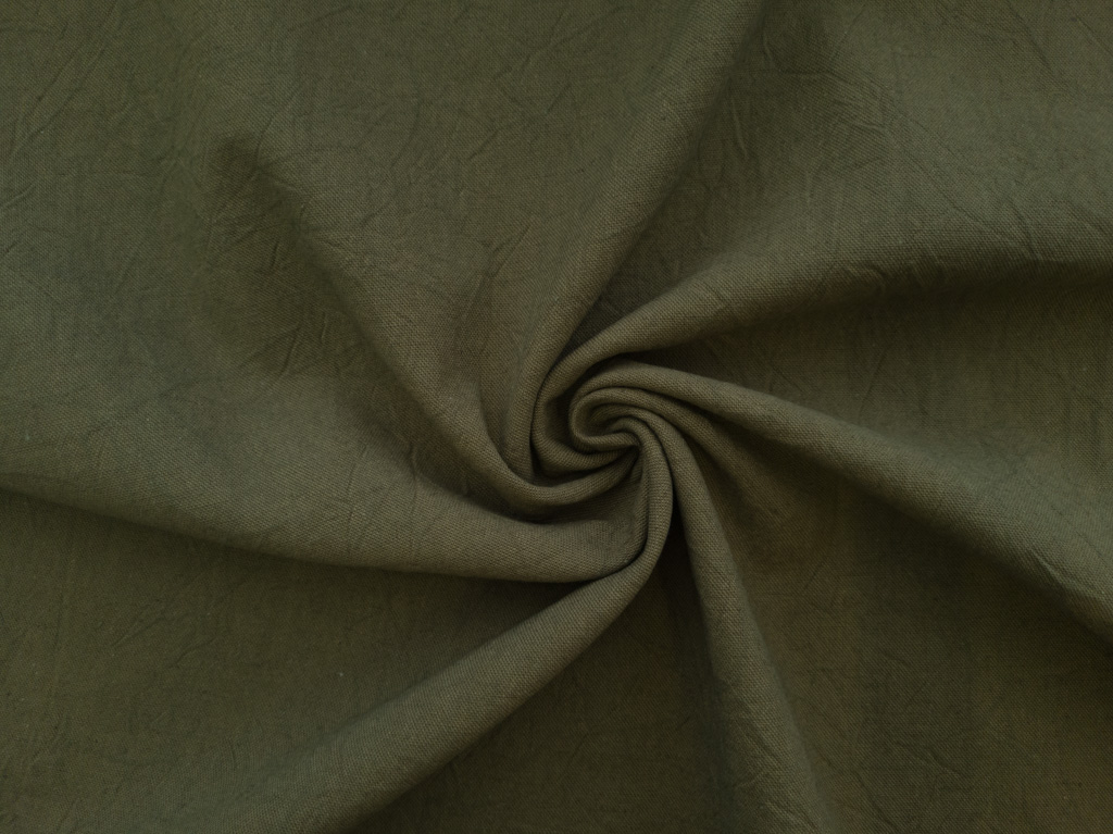 Japanese Cotton/Linen Crinkle Canvas - Black - Stonemountain & Daughter  Fabrics