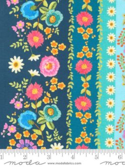 Quilting Cotton – Vintage Soul - Embroidered Bands - Horizon